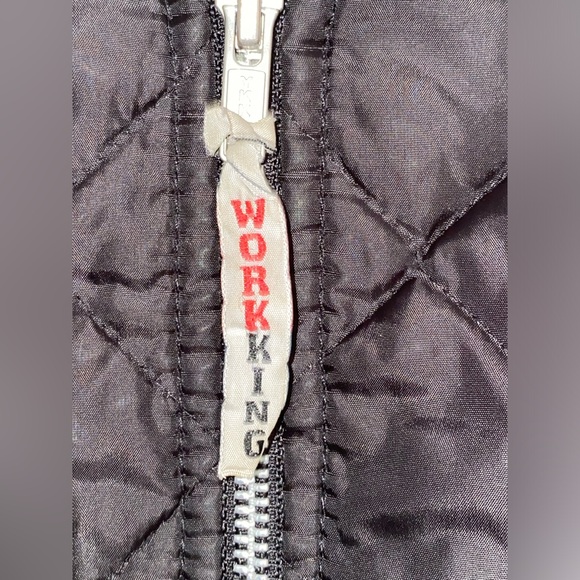 Work King Black Lightweight Quilted Freezer Jacket Men’s L Large pre-owned - Picture 3 of 13